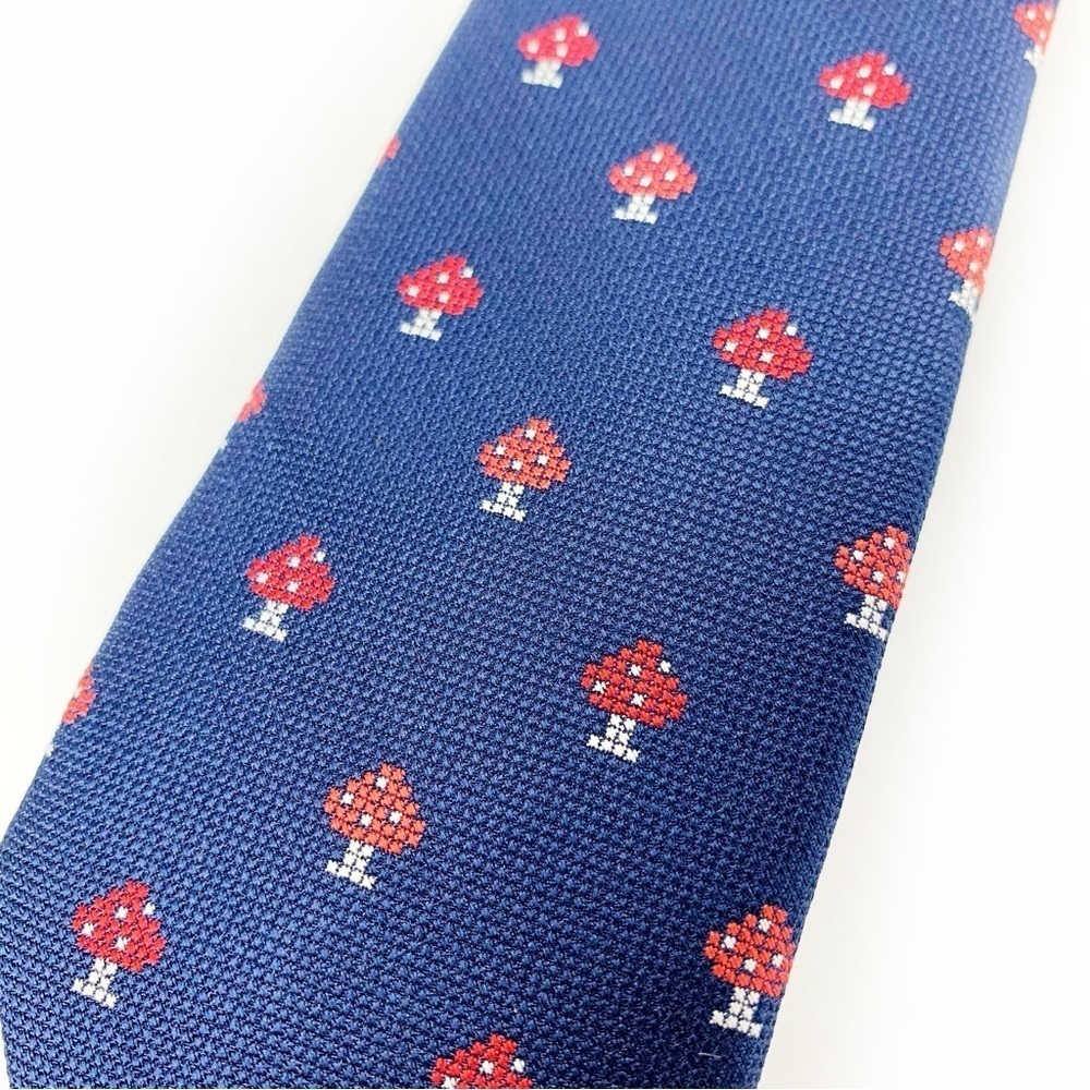 Bar III Blue Tie with Red Spade Accent - Picture 2 of 5